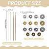 320Pcs Brass Ball Head Pins DIY-ME0002-62-2