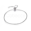 Tarnish Resistant Adjustable 304 Stainless Steel Slider Bracelets X-BJEW-L653-003P-1