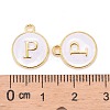 Golden Plated Alloy Charms X-ENAM-S118-01P-3