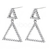 Brass Dangle Stud Earring KK-N232-106P-NF-4