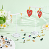 50Pcs 5 Colors 304 Stainless Steel Stud Earring Findings STAS-BBC0010-42-4