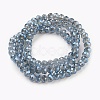 Electroplate Glass Beads Strands GLAA-K027-FR-A03-2