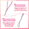 1 Set PU Leather Knitting Wrist Lanyard Hand Mobile Straps HJEW-FH0006-50-3
