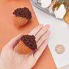 Crochet Woolen Yarn Acorns Pendant Decorations HJEW-WH0007-15-3