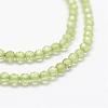 Natural Olive Quartz Beads Strands G-K185-17-3