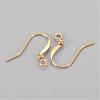 Brass French Earring Hooks X-KK-Q369-G-2