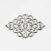 Brass Rhombus Filigree Findings X-KK-L056-02P-1