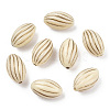 Oval Plating Acrylic Beads PACR-Q102-128A-1