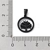 Ion Plating(IP) 304 Stainless Steel Pendants STAS-I136-16B-2