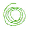 Transparent Glass Beads Strands GLAA-C019-01A-25-2