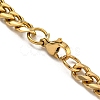 PVD Vacuum Plating 201 Stainless Steel Curb Chain Necklaces NJEW-Q336-11B-G-4
