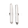 Non-Tarnish 304 Stainless Steel Slide On End Clasp Tubes STAS-C044-08D-P-1