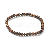 Natural Tiger Eye Beaded Stretch Bracelets BJEW-A117-A-29-2