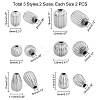 304 Stainless Steel Corrugated Beads STAS-UN0018-54P-4
