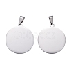 Tarnish Resistant 304 Stainless Steel Pendants STAS-I140-17S-2