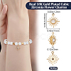 Brass Cubic Zirconia Charms KK-BBC0007-20-2