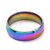 Ion Plating(IP) 304 Stainless Steel Flat Plain Band Rings STAS-I160-A-17mm-M-2
