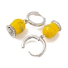 Bell Brass & Enamel Hoop Earrings for Women EJEW-U015-25P-3