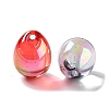 UV Plating Transparent Acrylic Pendants X-MACR-K356-02-2