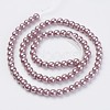 Eco-Friendly Dyed Glass Pearl Beads Strands HY-A008-5mm-RB085-2