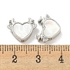 Brass Micro Pave Clear Cubic Zirconia Beads KK-P275-21P-3