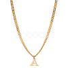 1Pc 304 Stainless Steel Letter Pendant Necklaces NJEW-LP0001-33A-G-1