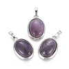 Natural Amethyst Pendants G-L512-D09-1