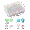 4 Style Luminous Acrylic & Plastic Beads LACR-YW0001-03-3