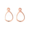304 Stainless Steel Open Charms STAS-P227-22RG-2