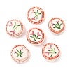 Flower Theme Handmade Porcelain Beads LAMP-D303-06C-01-1