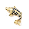 Brass Enamel Pendants KK-B148-12G-02-2