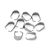 Tarnish Resistant 304 Stainless Steel Snap on Bails STAS-R048-10x7mm-2