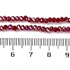 Baking Electroplate Glass Beads Strands DGLA-A039-J4mm-B19-4