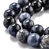 Natural Dumortierite Quartz Beads Strands G-O199-07C-3