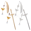 4Pcs Alloy Bookmarks AJEW-OC00037-1