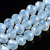 Electroplate Glass Beads Strands X-EGLA-A034-J8mm-A04-1