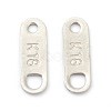 Tarnish Resistant 201 Stainless Steel Chain Tabs STAS-G245-10-3