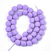 Spray Painted Non-magnetic Synthetic Hematite Beads Strands G-T116-29-09-2