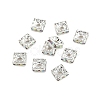 Brass Rhinestone Spacer Beads RSB071NF-02S-3