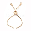 Rack Plating Brass Box Chain Link Bracelet Making KK-A183-03G-2