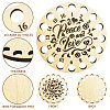 16-Position Wood Embroidery Thread Storage Trays TOOL-WH0056-034-3