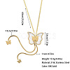 Bohemian Style 304 Stainless Steel with Acrylic Lariat Necklaces for Women FS-WG34D78-05-1