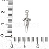 Brass Micro Pave Clear Cubic Zirconia Pendants KK-L238-14P-3