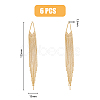 6Pcs Brass Big Pendant KK-HY0001-53-2
