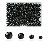 230Pcs 4 Styles Glass Round Bead Strands GLAA-YW0003-74-1