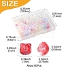 60Pcs Transparent Spray Paint Glass Beads GLAA-FS0002-10-4
