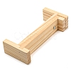 Wooden Bracelet Webbing Retainer Knitting Tool TOOL-WH0155-20-2