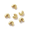 Brass Crimp Beads Covers FIND-Z039-13A-G-2
