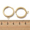 201 Stainless Steel Huggie Hoop Earrings Findings STAS-A167-01P-G-3