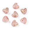 Transparent Frosted Spray Painted Acrylic Beads X1-FACR-TAC0004-02C-1
